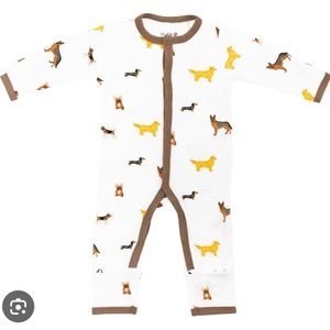 NWT Kyte Baby zippered romper in dog